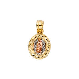 14K 3C Our Lady of Guadalupe Pendant S1