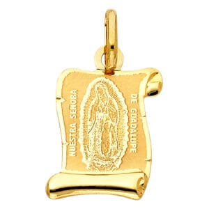 14KY Our Lady of Guadalupe Pendant S3