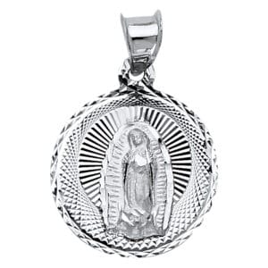 14KW Our Lady of Guadalupe Pendant S2