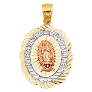 14K 3C Our Lady of Guadalupe Pendant S11