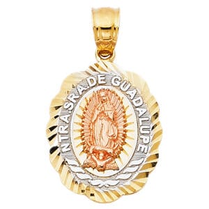 14K 3C Our Lady of Guadalupe Pendant S8