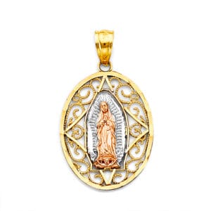 14K 3C Guadalupe Pendant S6