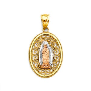 14K 3C Guadalupe Pendant S4