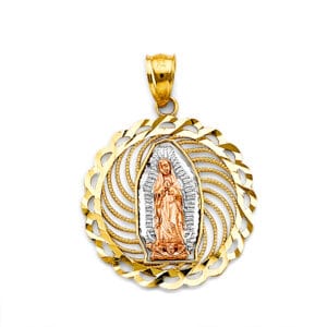 14K 3C Guadalupe Pendant S5
