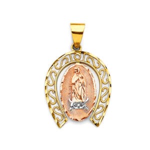 14K 3C Guadalupe Pendant S9