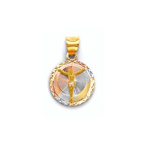 14K 3C Stamp Guadalupe Pendant S2