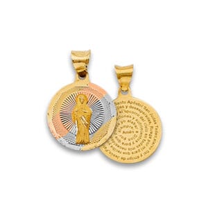 14K 3C Religious Stamp Pendant S54