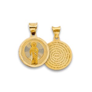 14K 3C Religious Stamp Pendant S56