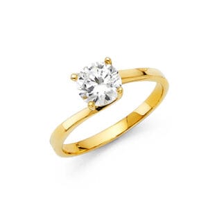 14KY CZ Engagement Ring S1