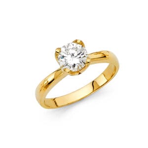 14KY CZ Engagement Ring S2