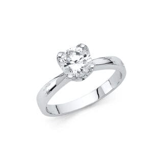 14KW CZ Engagement Ring S1