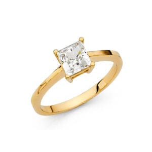 14KY CZ Engagement Ring S3