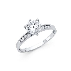 14KW CZ Engagement Ring S3