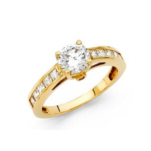 14KY CZ Engagement Ring S11