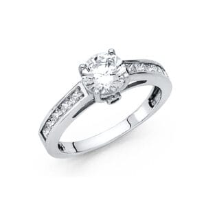 14KW CZ Engagement Ring S10