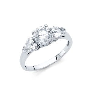 14KW CZ Engagement Ring S14