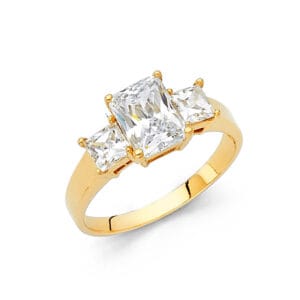 14KY CZ Engagement Ring S22