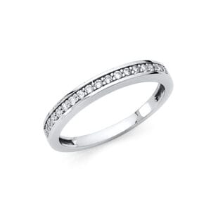 14KW CZ Wedding Band S3