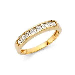 14KY CZ Wedding Band S5
