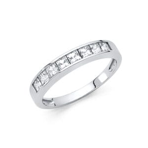 14KW CZ Wedding Band S5