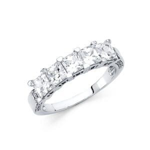 14KW CZ Wedding Band S9