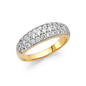 14KY CZ Wedding Band S11