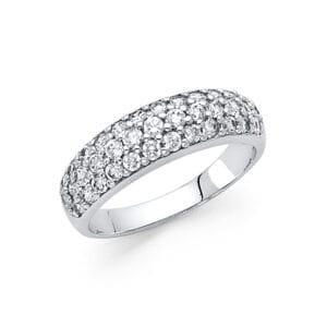 14KW CZ Wedding Band S11