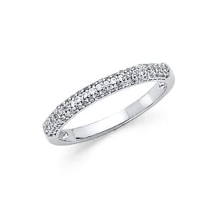 14KW CZ Wedding Band S14