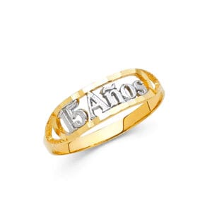 14K 2T 15 Years Ring S1