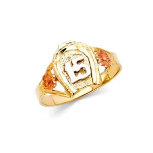 14K 3C 15 Years Ring S34